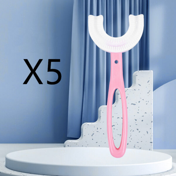 0106b8a5-8bd8-4cdd-a952-22f6f2b5beff-1.jpg Children's U-shaped Food Grade Soft Rubber Toothbrush
