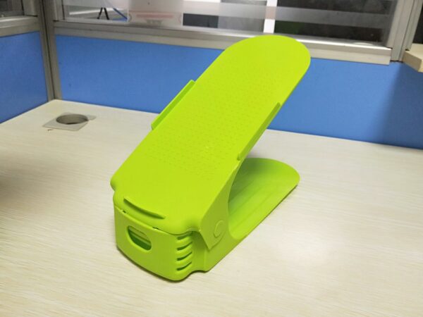 1091628600720.jpg Adjustable Double Stand Shoe Support Lock Closet Cabinet Storage Rack