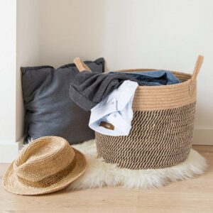 13953045499567.jpg Cotton Linen Storage Laundry Basket