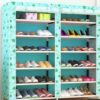 Actionclub Thick Non-woven Double Row Multi-layer Shoe Cabinet Shoe Rack Storage Shoe Organizer Shelves DIY Home Furniture