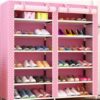 Actionclub Thick Non-woven Double Row Multi-layer Shoe Cabinet Shoe Rack Storage Shoe Organizer Shelves DIY Home Furniture