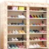 Actionclub Thick Non-woven Double Row Multi-layer Shoe Cabinet Shoe Rack Storage Shoe Organizer Shelves DIY Home Furniture
