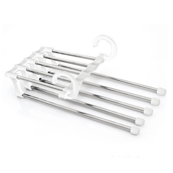 1959289237155.jpg 5 In 1 Wardrobe Hanger Multi-functional Clothes Hangers Pants Stainless Steel Magic Wardrobe Clothing Hangers For Clothes Rack