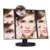 2079943014942.jpg Three-sided Foldable Magnifying Desktop Makeup Mirror With Lamp