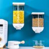 2117666418475.jpg Kitchen Food Storage Easy Press Container Cereal Dispenser Wall Mounted Food Storage Box