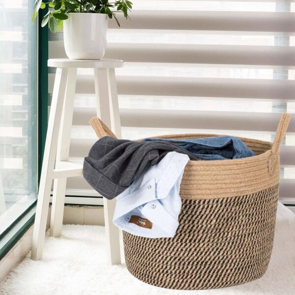 2430724835604.jpg Cotton Linen Storage Laundry Basket