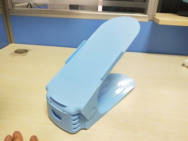 290040964145.jpg Adjustable Double Stand Shoe Support Lock Closet Cabinet Storage Rack