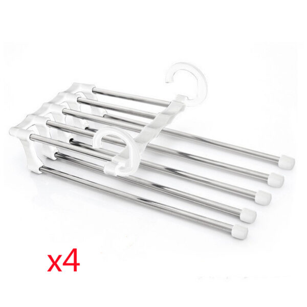 36b08e9d-b910-4474-8ed7-086080ab0b66-1.jpg 5 In 1 Wardrobe Hanger Multi-functional Clothes Hangers Pants Stainless Steel Magic Wardrobe Clothing Hangers For Clothes Rack