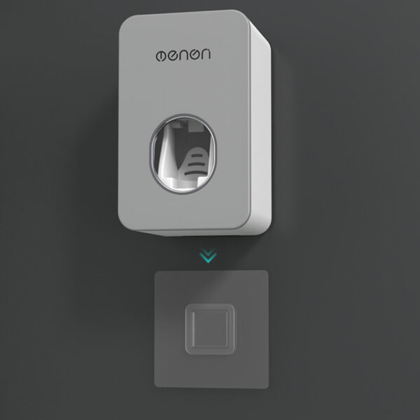 373193377944.jpg Automatic toothpaste set wall hanging punch-free toothpaste toothbrush rack toothpaste rack