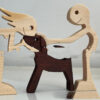 49780763-ad2f-4c6c-9e0d-3e5dff75dd0e.jpg DIY Figurine Wood Dog Ornament Sculpture Home Decoration A Man A Dog Wood Sculpture Christmas Gifts Model Decor