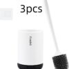 Non-stick Hair Soft Plastic Brush Head Toilet