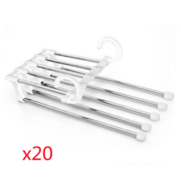 5079b68d-fae2-4c38-b335-e9f4740e1a1a-1.jpg 5 In 1 Wardrobe Hanger Multi-functional Clothes Hangers Pants Stainless Steel Magic Wardrobe Clothing Hangers For Clothes Rack