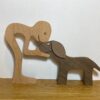 51e53b1a-d83a-4945-83ad-c9c29dd4b8a1.jpg DIY Figurine Wood Dog Ornament Sculpture Home Decoration A Man A Dog Wood Sculpture Christmas Gifts Model Decor