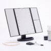 583924898012.jpg Three-sided Foldable Magnifying Desktop Makeup Mirror With Lamp