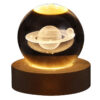 LED Night Light Galaxy Crystal Ball Table Lamp 3D Planet Moon Lamp Bedroom Home Decor For Kids Party Children Birthday Gifts