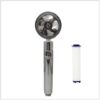 Propeller Driven Shower Head With Stop Button And Cotton Filter Turbocharged High Pressure Handheld Shower Nozzle