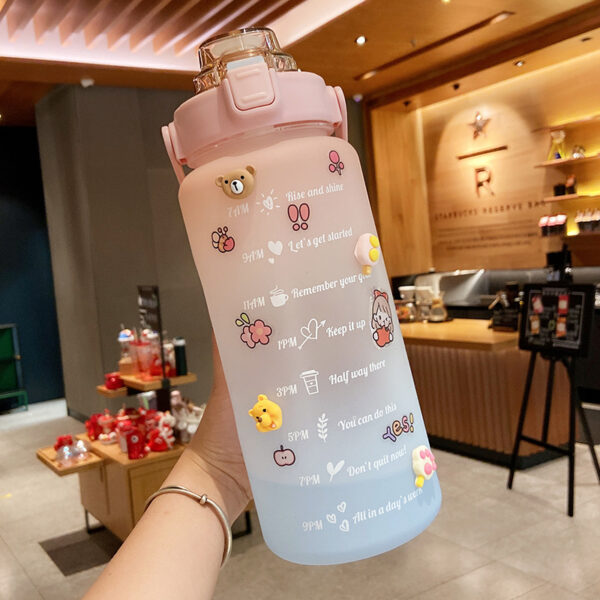 7112cb88-7391-4a37-bf0e-2b4aa39d0d44.jpg Stickers Water Bottle With Straw 2000ml Cute Portable Scale Bottle