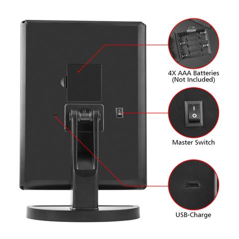 714115829502.jpg Three-sided Foldable Magnifying Desktop Makeup Mirror With Lamp