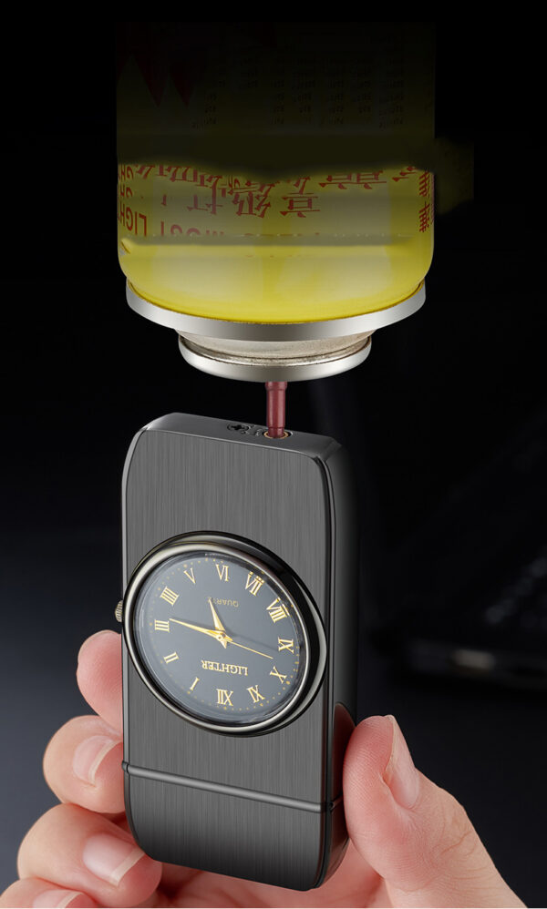 Personalized Creative Multifunctional Electronic Watch Cigarette Lighter-in-one Body Multi-purpose LED Flashing Lamp Gift Lighter