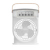 Portable USB Air Conditioner Cooling Fan With 5 Sprays 7 Color Light 600ML Water Tank Spray Mist Air Cooler Humidifiers