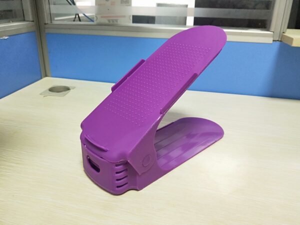 9471630305788.jpg Adjustable Double Stand Shoe Support Lock Closet Cabinet Storage Rack