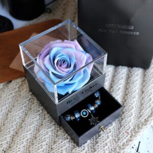 9902679096.jpg Eternal Flower Rose Jewelry Box for Birthday Presents Valentines Day Wedding Gift