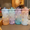 Big Water Bottle Summer Portable Big Water Cup 2 Liters Capacity Cup Plastic
