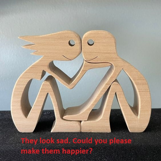 b5370e03-e1af-488e-ae2c-4e9fa9dca2cb.jpg DIY Figurine Wood Dog Ornament Sculpture Home Decoration A Man A Dog Wood Sculpture Christmas Gifts Model Decor