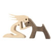 bb610e0e-1ee2-4b44-92f7-4596cb6ffd83.jpg DIY Figurine Wood Dog Ornament Sculpture Home Decoration A Man A Dog Wood Sculpture Christmas Gifts Model Decor