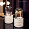 e061aad2-a1ef-481a-9d1e-3779b7c2d7c6.jpg 360 Rotating Large Capacity Transparent Makeup Brush Storage Pen Holder Acrylic Dust With Lid Desktop Cosmetic Storage Box
