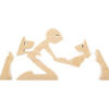 eb66da39-97f2-489c-8e09-8b3bf5f86f68.jpg DIY Figurine Wood Dog Ornament Sculpture Home Decoration A Man A Dog Wood Sculpture Christmas Gifts Model Decor