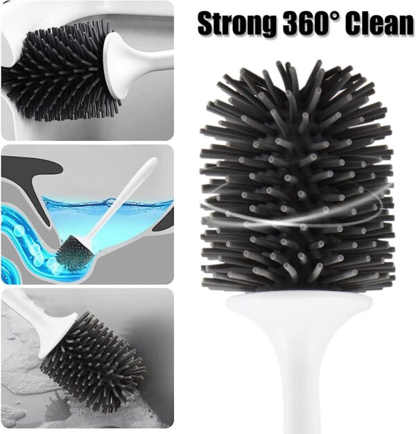 Non-stick Hair Soft Plastic Brush Head Toilet